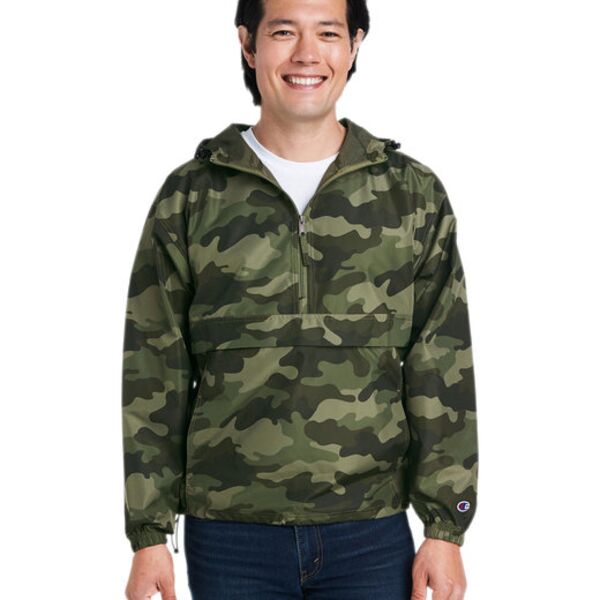 Adult Packable Anorak 1/4 Zip Jacket Thumbnail
