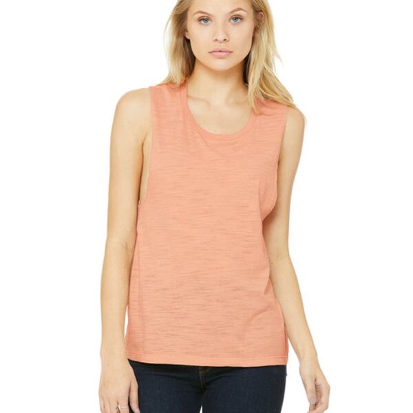 Ladies' Flowy Scoop Muscle Tank - Bella + Canvas Thumbnail