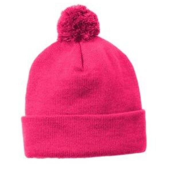 ® Solid Pom Pom Beanie - Sport Tek Thumbnail